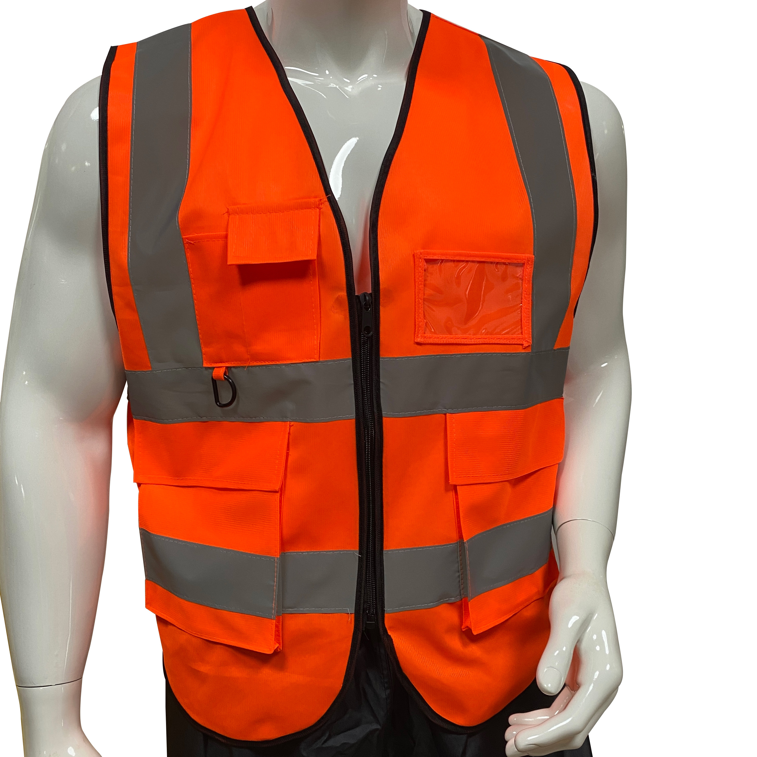 Hi Vis Reflector Jacket Reflective Safety Vest With Custom Logo Yellow Safety Vest