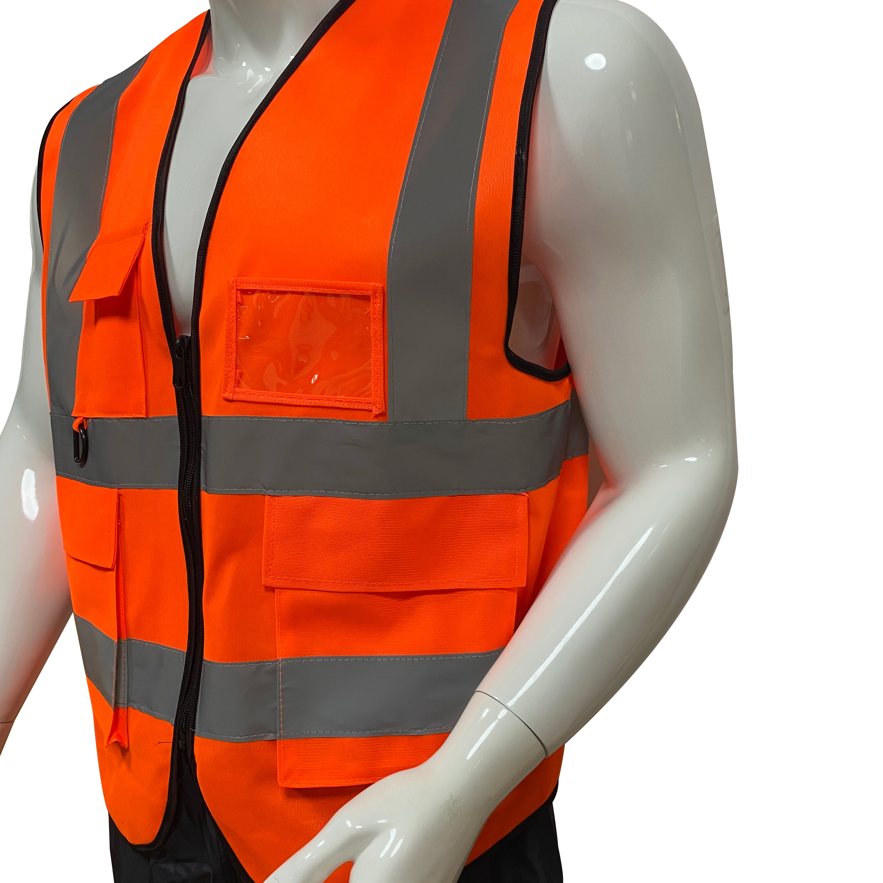 Hi Vis Reflector Jacket Reflective Safety Vest With Custom Logo Yellow Safety Vest