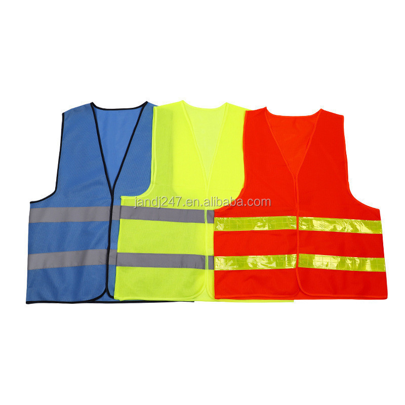 Orange Mesh Fabric Safety Vest Security Vest Reflective Safety Vest