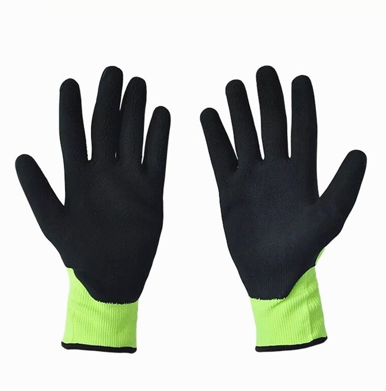 cotton line latex coated gloves industrial heavy duty rubber gloves  in Guangzhou