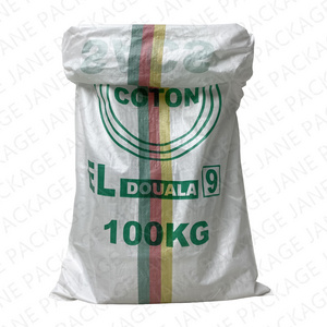 Jane Package Wholesale 50 Kg 50 Lb 100 Kg Saco Poly Plastic Pp Woven Sacks New Empty Rice Bag