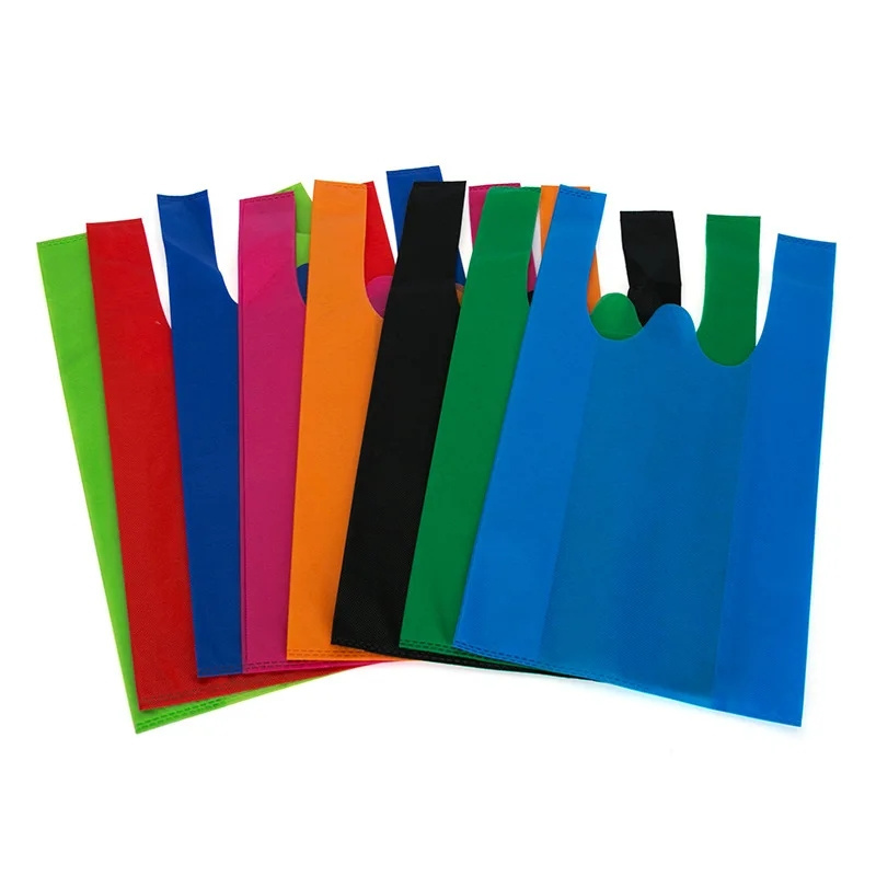 Custom Cheap Wholesale Price T Shirt Non Woven Bag Die Cut Manufacturer Low Price Recycled Non Woven Grocery Bag