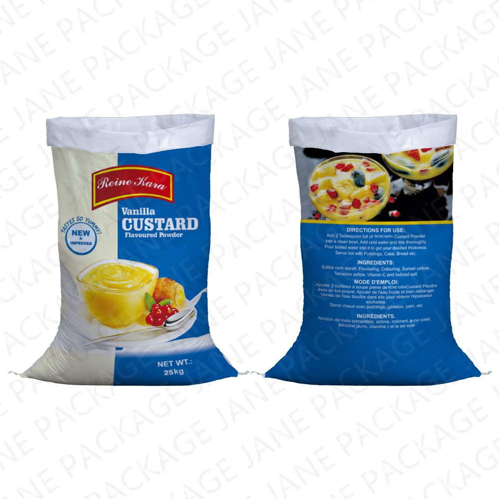 Woven Bags Manufacturer Bulk Fertilizer Bags Custom Size Transparent Bopp Laminated Pp Woven Grain Rice Plastic Packing Sacks