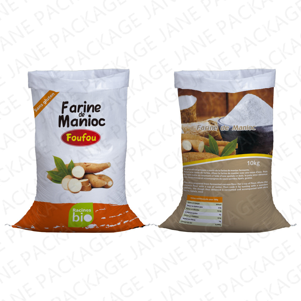 Woven Bags Manufacturer Bulk Fertilizer Bags Custom Size Transparent Bopp Laminated Pp Woven Grain Rice Plastic Packing Sacks