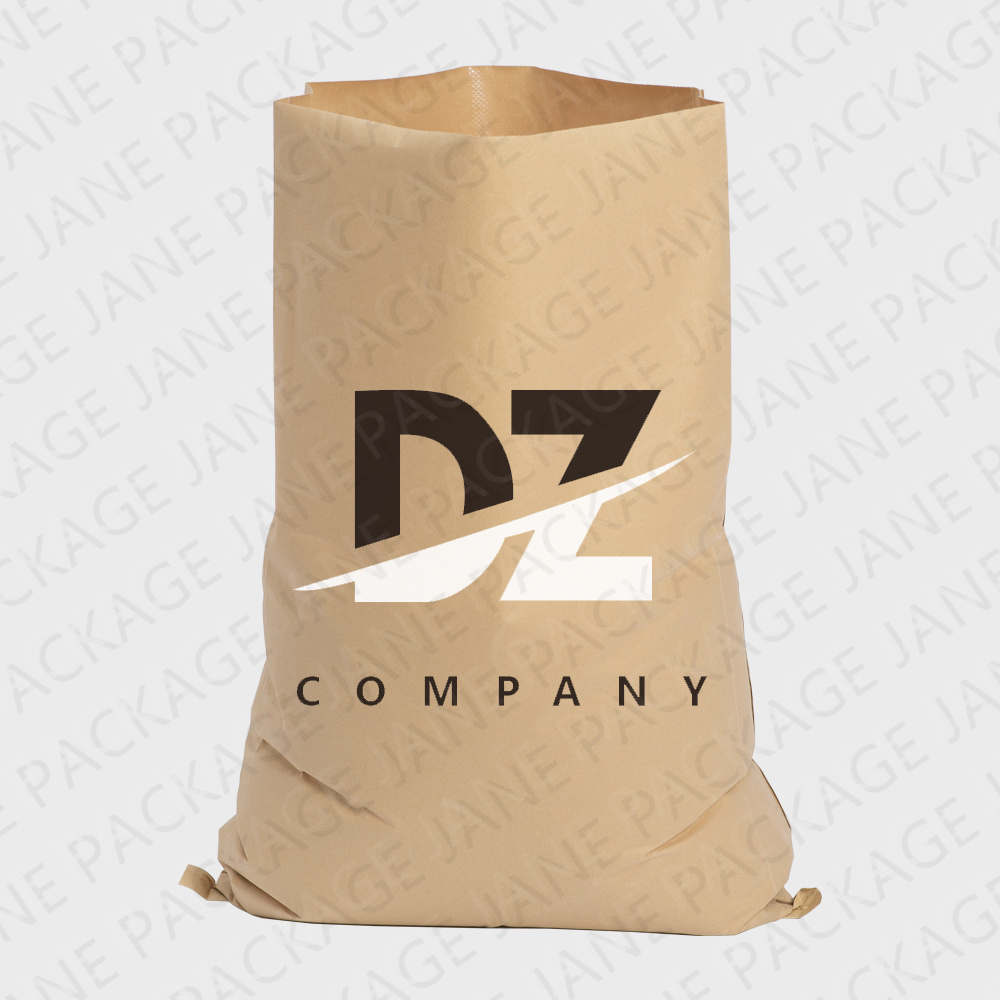 Jane Package 20 Kg 25 Kg 40 Kg 50 Kg Water Proof Kraft Cement Paper Pp Woven Bag For Coal Industrial Paper Kraft Woven Sack