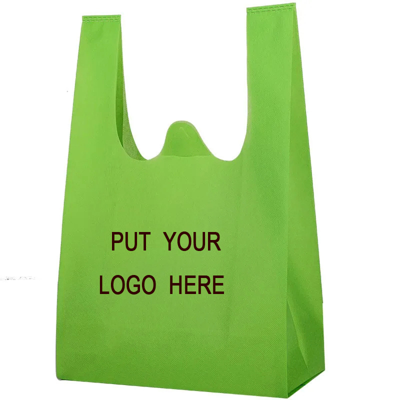 Custom Cheap Wholesale Price T Shirt Non Woven Bag Die Cut Manufacturer Low Price Recycled Non Woven Grocery Bag