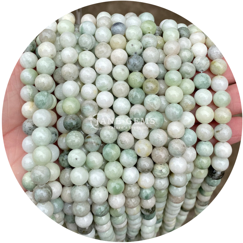 Wholesale Natural Crystal Gemstone Round Jade Beads Real Round Stone Loose Beads Accessories for DIY Jewelry Making