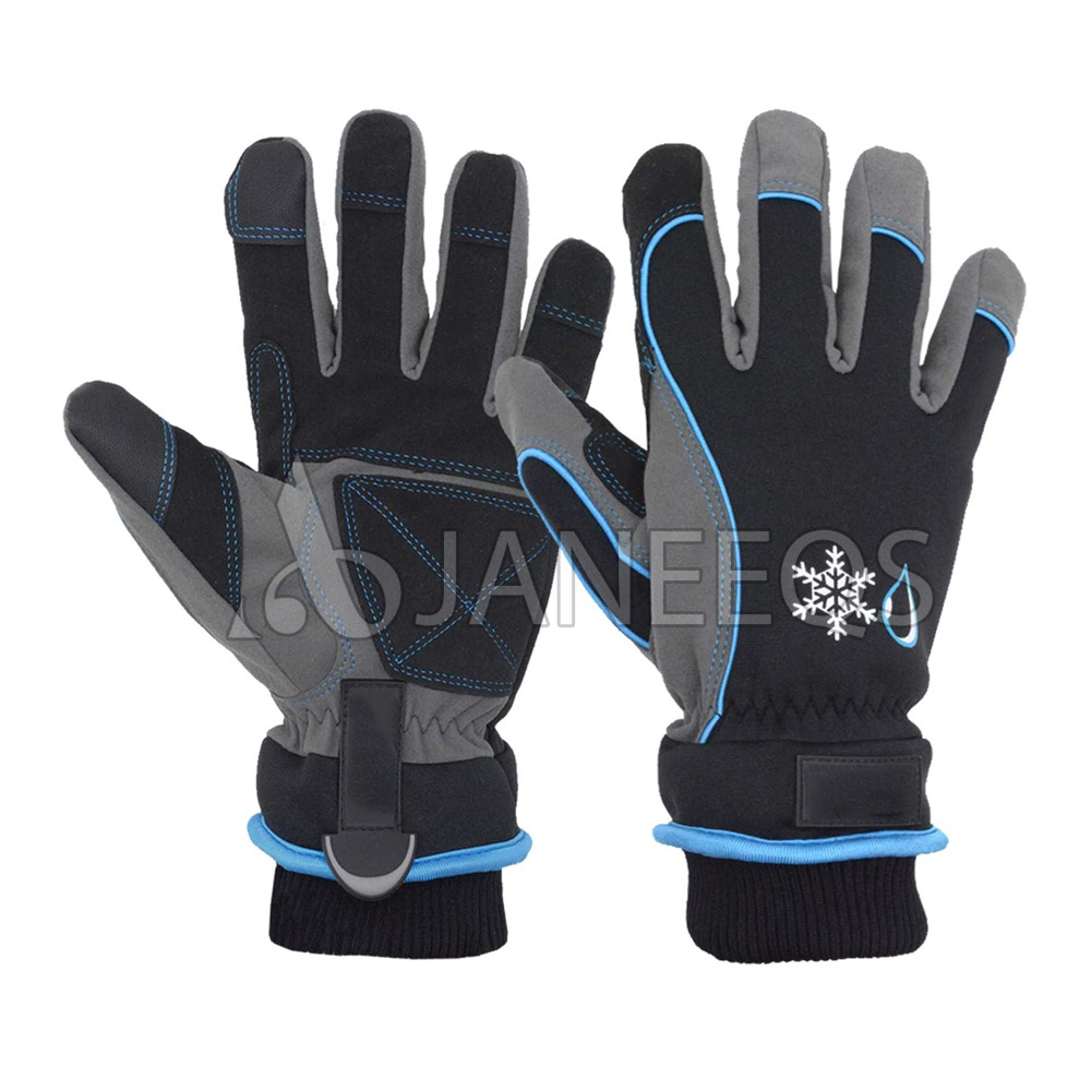 Waterproof Insulated Work Gloves Thermal Winter Gloves for Men Women Touch Screen Snowboard Cold Weather Gloves