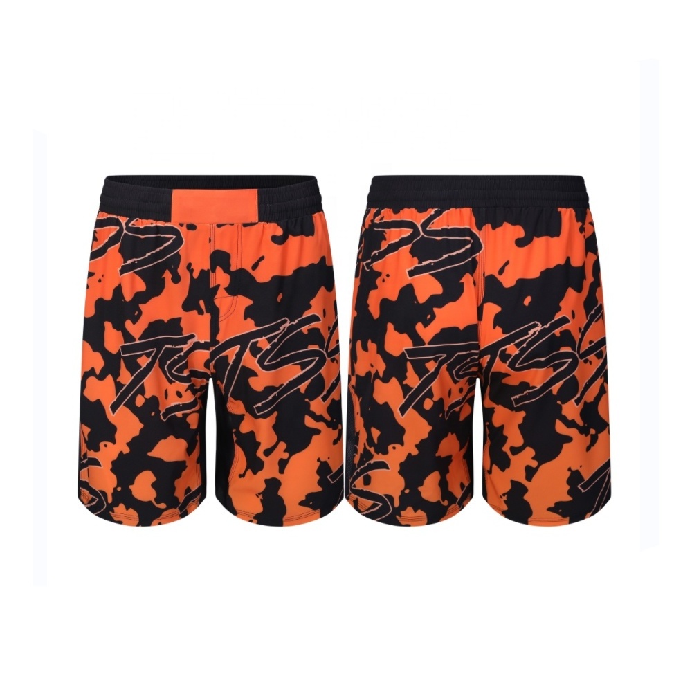 Professional Manufactures MMA Shorts Top Quality Custom Wholesale Men With Slits Sublimation Printed Fight MMA Grappling Shorts