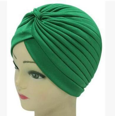 Wholesale Turban Cap Various Colors Turban Hat Elastic Sleep Cap Head Wrap Nightcap Unisex