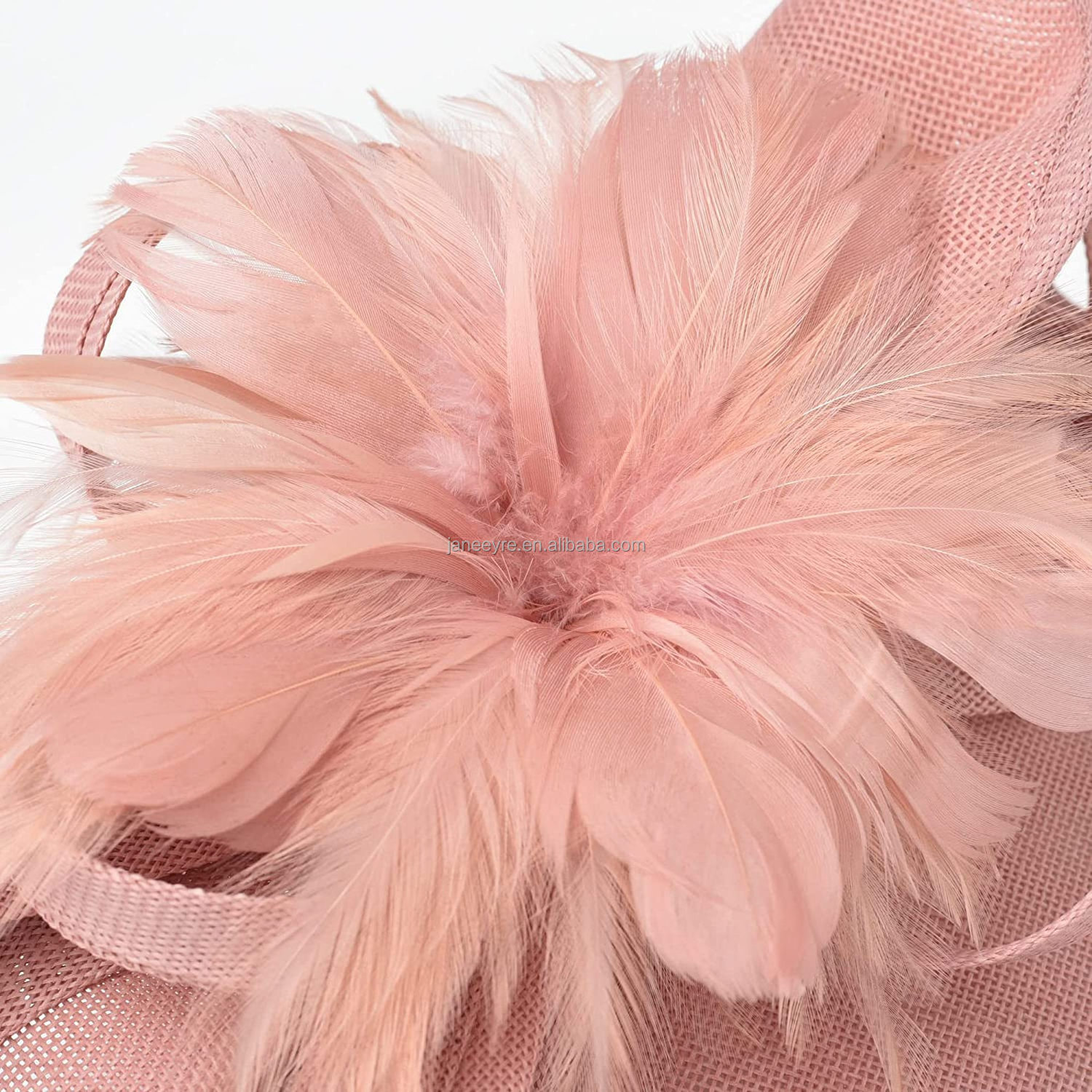 Premium Fascinators Hat for Women Derby Wedding Feather Sinamay Fascinator Tea Party Bride Headband with Clip Female