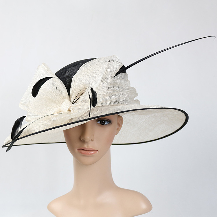 New Tea Party Fascinator Designs Hair Band's Church Kentucky Derby Sinamay Hats for Women Bridal Ladies Wedding