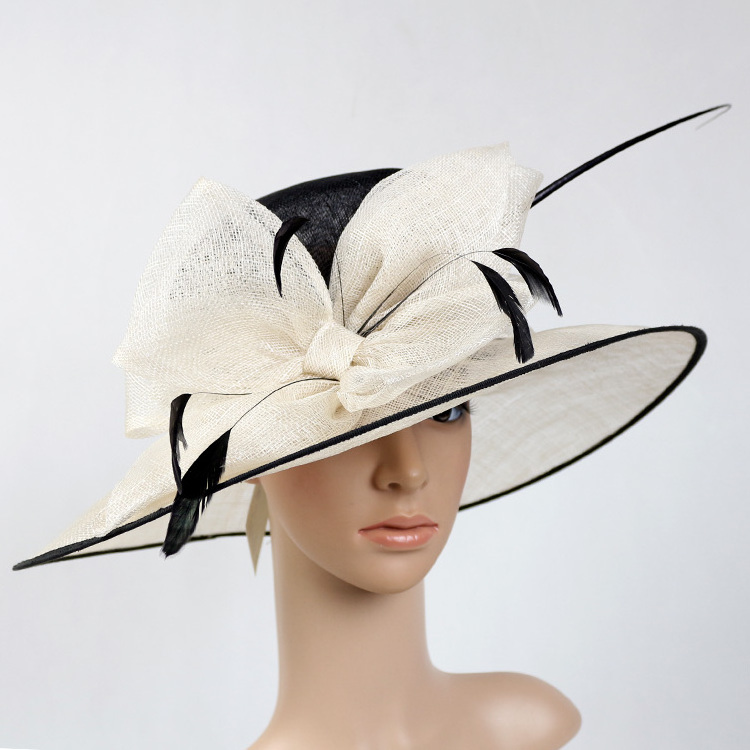 Best Sinamay Fascinator Perfect Wedding Hat Unique Derby Party Hat Fashion Church Hats With Clip Fascinators for Women