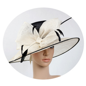 New Tea Party Fascinator Designs Hair Band's Church Kentucky Derby Sinamay Hats for Women Bridal Ladies Wedding