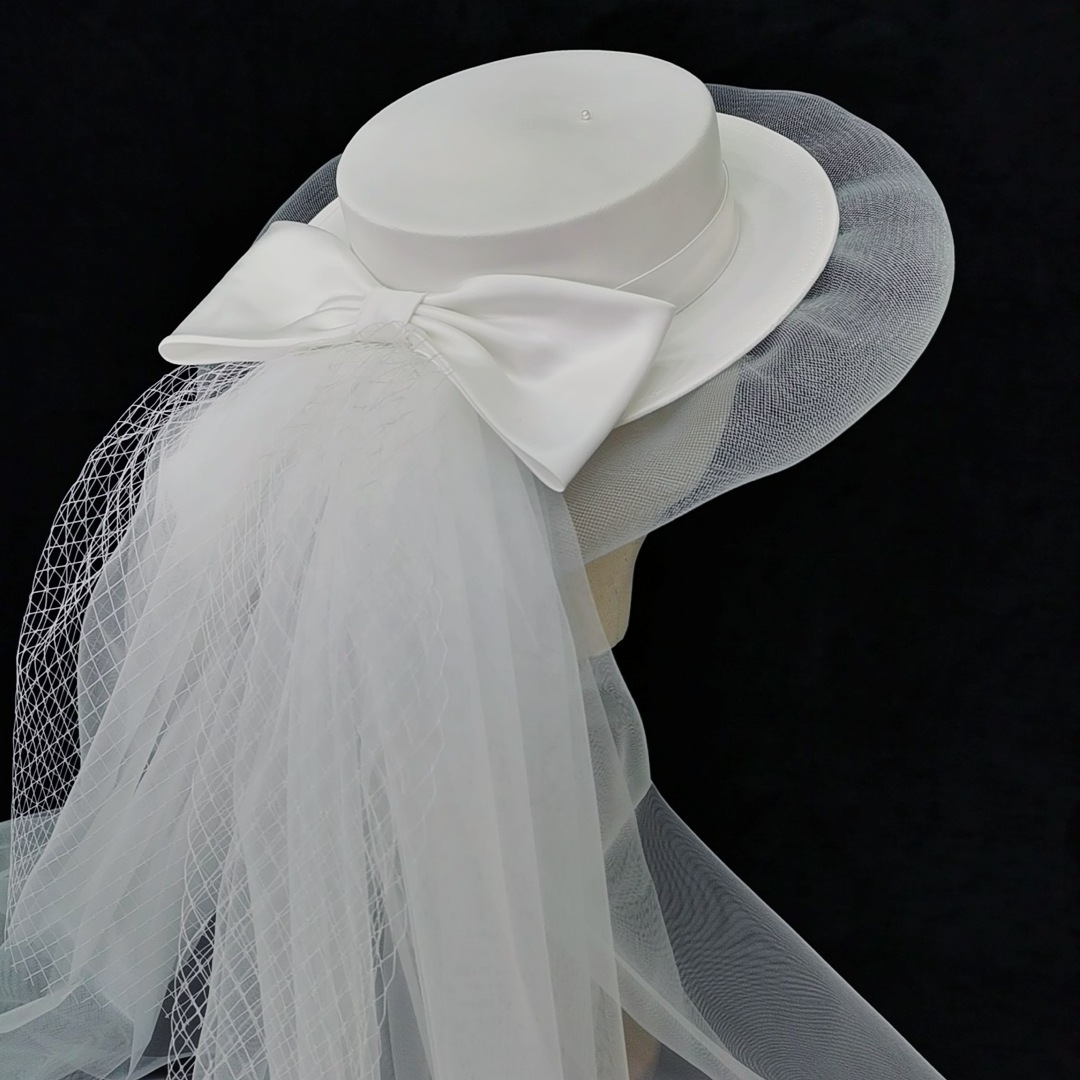 Gauze Flower Church Hat Tea Party Smart Casual Formal Flower Mesh Top Hats Wedding Hat For Women Ladies Girls