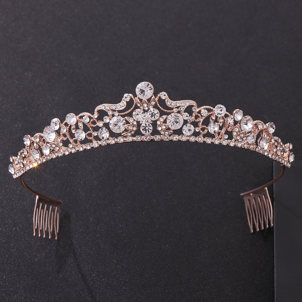 Wholesale Cheap Premium Bridal Headwear Wedding Hair Accessories Hair Jewelry Crystal Baroque Pageant Crown