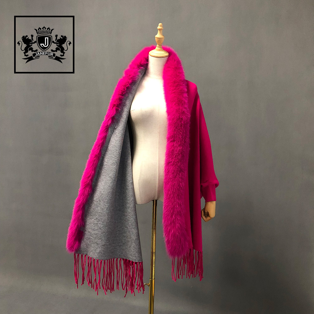 New Collar 100% Wool Women's Pure Cashmere Poncho Women Shawl  Wholesale