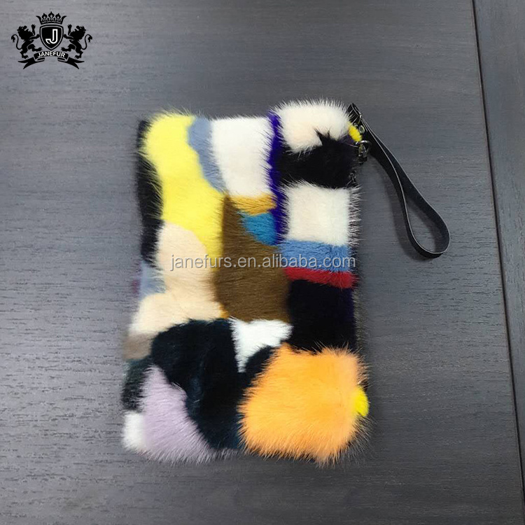 China Supplier Wholesale Price Bags Ladies Luxury Real Mink Fur Handbag For Women