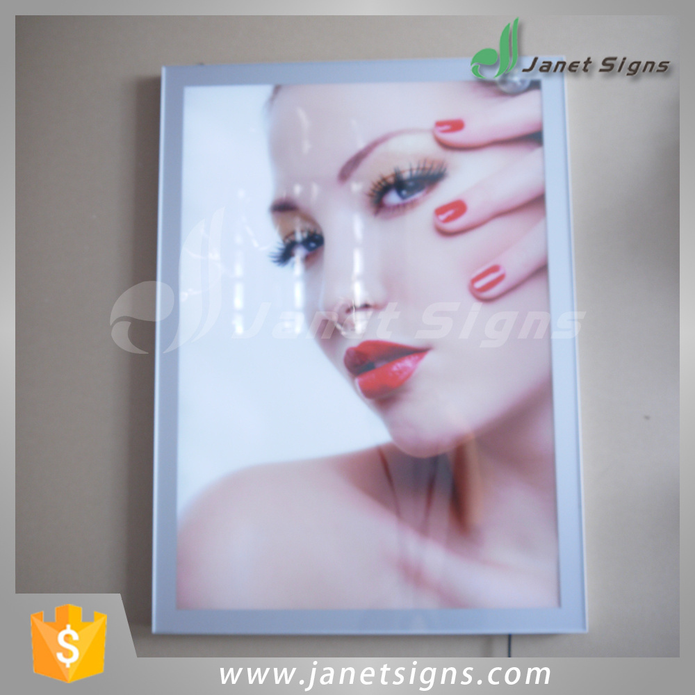 High quality custom single side Acrylic Magnetic LED slim Light Box