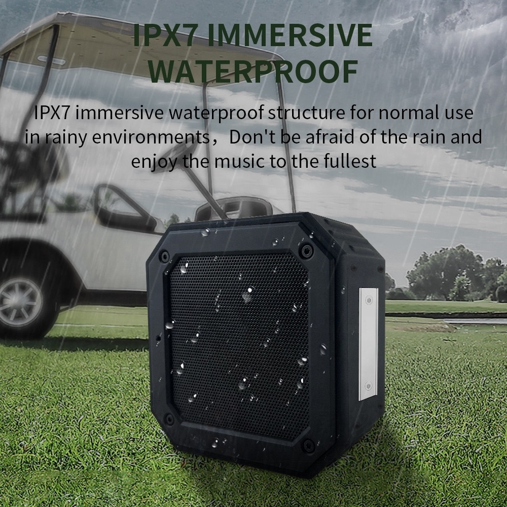 2024 new Golf Magnetic Ipx7 waterproof LED Bluetooth speaker with colorful RGB light for golf cart and bicycles outdoor Speaker