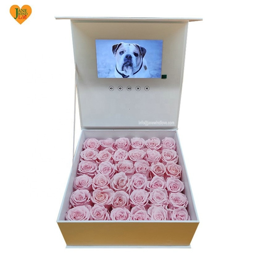 velvet video lcd invitation box video card box 10.1 inch HD wifi cloud Digital frame