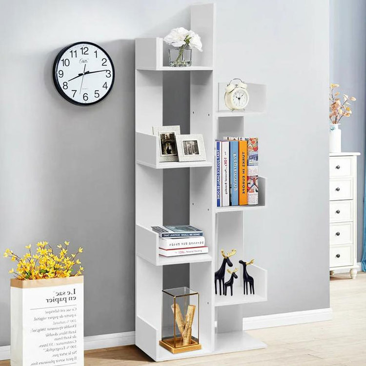 Wholesale High Quality Tree Shaped Modern Wood Book Shelf Cheap Tree bookshelf