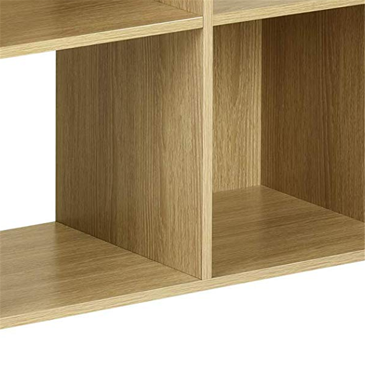 Modular Style Design 3 Tier Unit 6 Cubes Stable Solid Wood Bedside Storage Shelf Bookcase Wooden Closet Cabinet for Organization