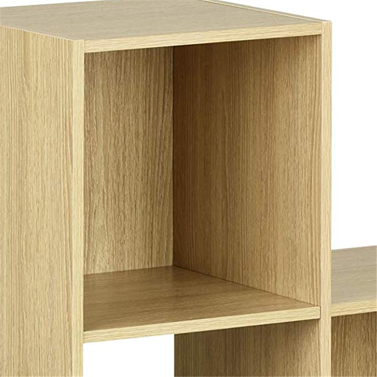 Modular Style Design 3 Tier Unit 6 Cubes Stable Solid Wood Bedside Storage Shelf Bookcase Wooden Closet Cabinet for Organization