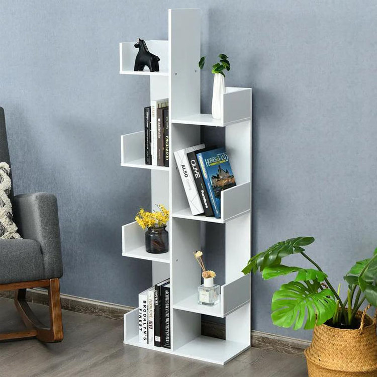 Wholesale High Quality Tree Shaped Modern Wood Book Shelf Cheap Tree bookshelf