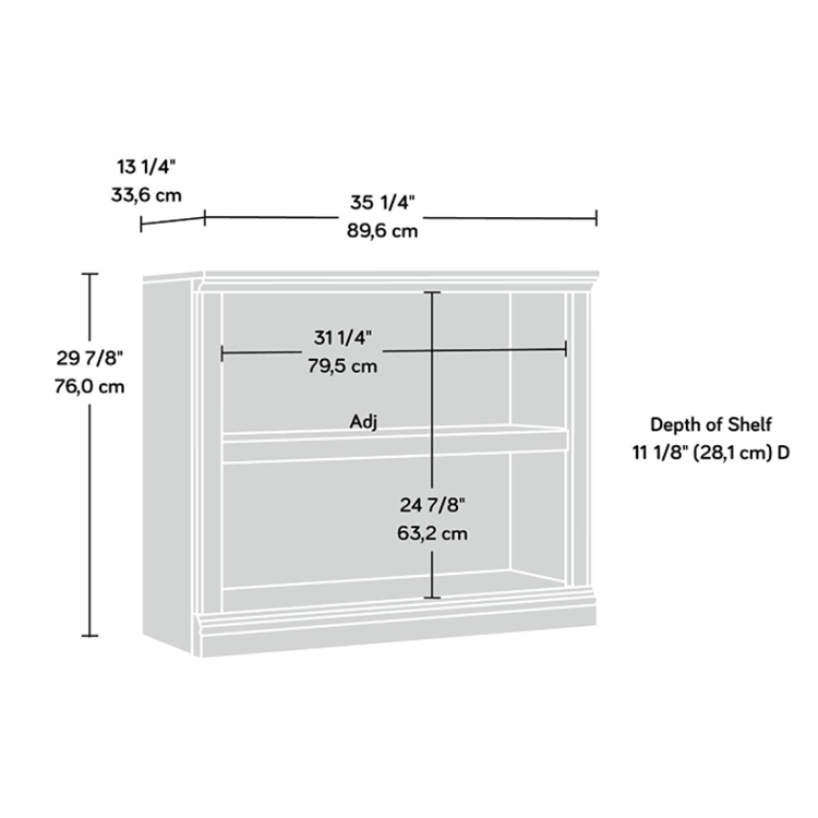 Space Saving Wooden Bookcase 2 tiers Bookshelf Office Home Furniture Display Shelf Storage Organizer