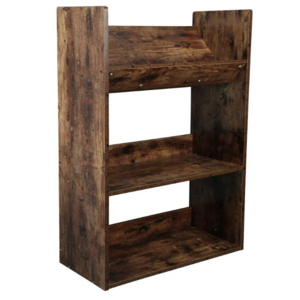 Free Standing Storage Display Rack 3 Tier Stable Wooden Bookshelf for Bedroom