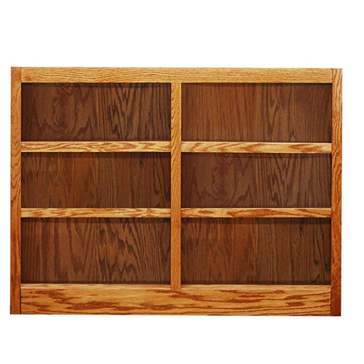 Made in China 3 Tier 6 Compartments Wooden Bookcase Wide Solid Wooden 6 Cubes Unit Storage Shelves for Home Office Cabinet