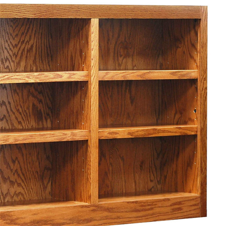 Made in China 3 Tier 6 Compartments Wooden Bookcase Wide Solid Wooden 6 Cubes Unit Storage Shelves for Home Office Cabinet