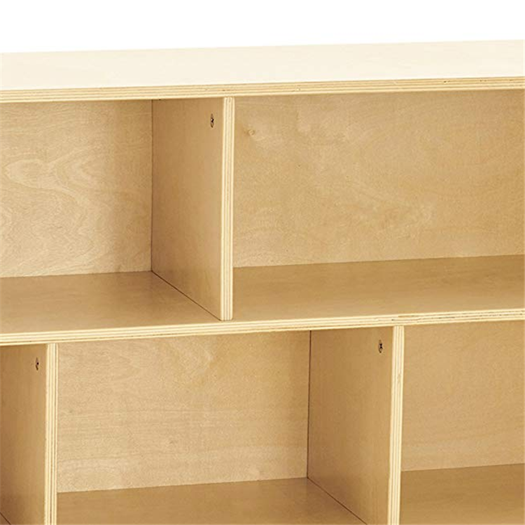 School Classroom 5 Section Cabinet wood book shelf organizer for kids small