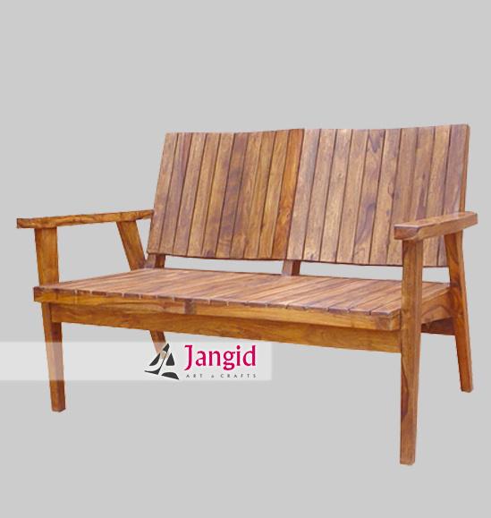 sheesham wooden furniture bench with back