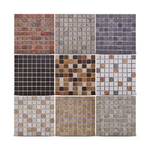 Swimming Pool Bathroom Crystal Glass Mosaic Tile Ceramic backsplash Wall tiles Paste Blue Red Kitchen Tile For wall and Floor