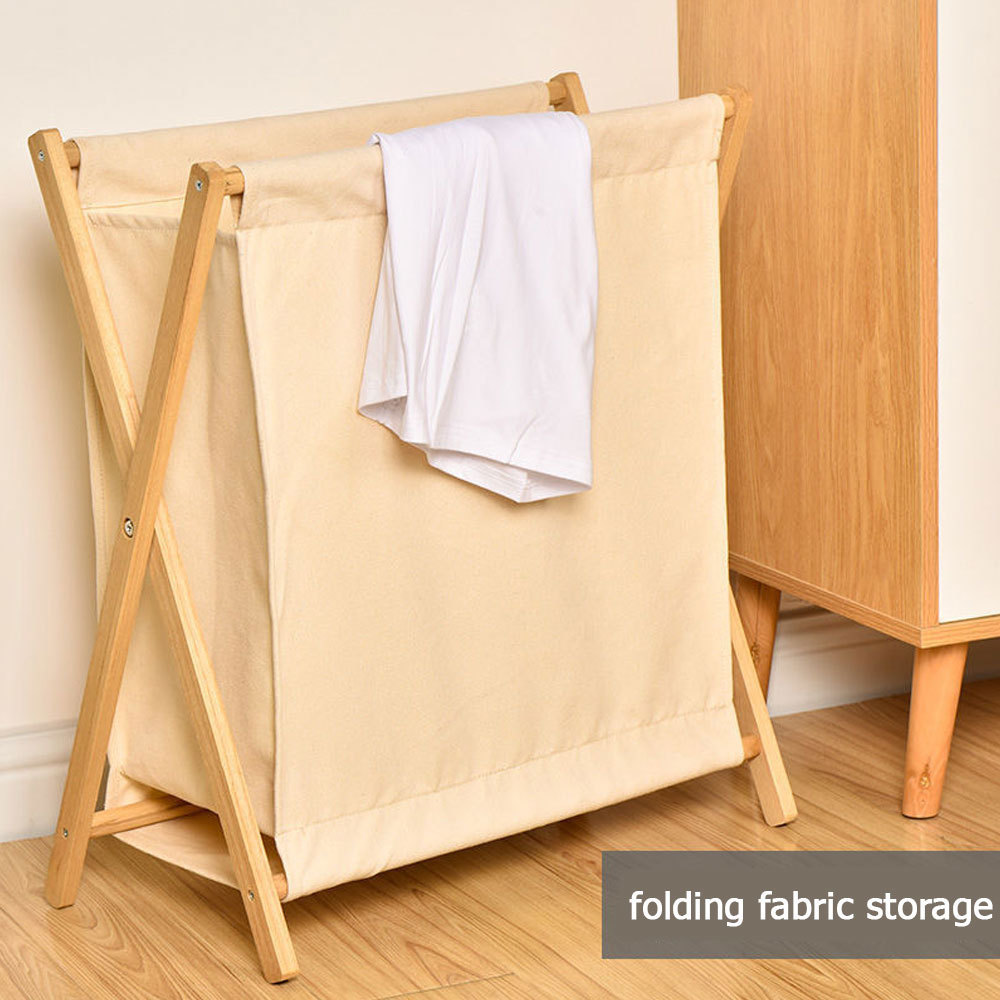 Folding Laundry Basket Fabric Bedroom Dirty Clothes Storage Bathroom Laundry Basket Japanese Clothes