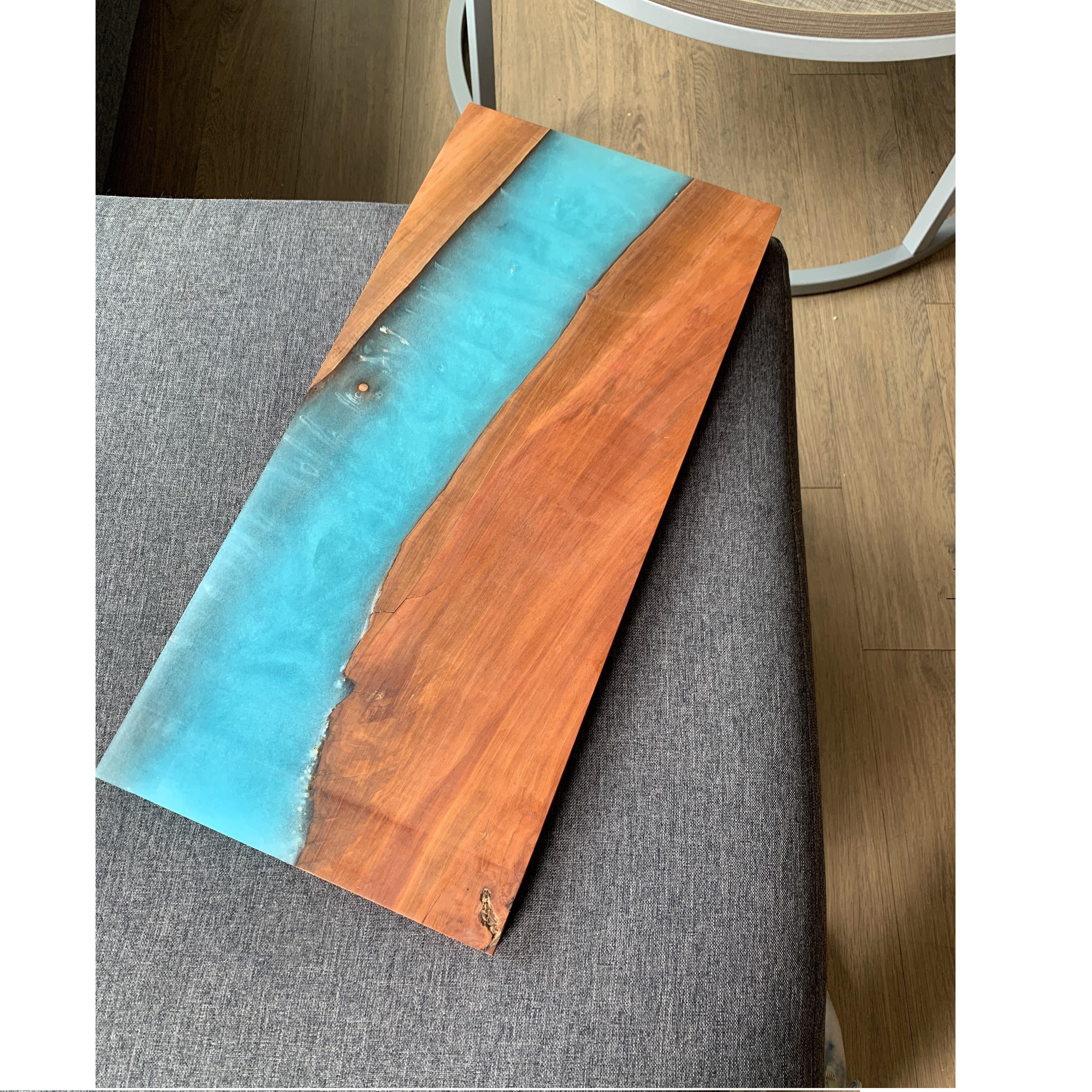 Epoxy resin wood and mix cutting board custom wooden serving board wooden Chopping Board hotel and restaurant use