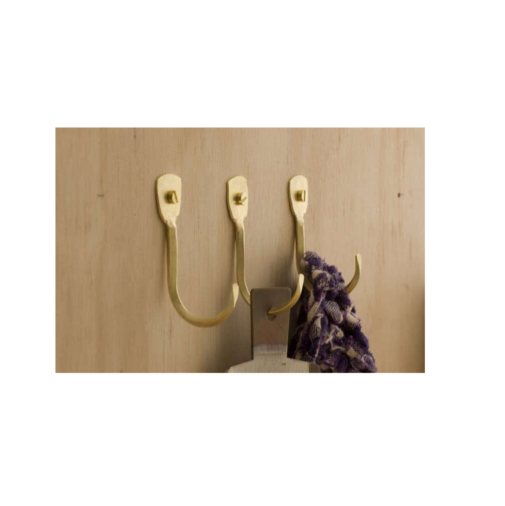 Brass Hook holder and kitchen and hanging use Free Sample Kitchen Or Bathroom Wall Mounted Clothes Coat Hat Hanger Hook Rack