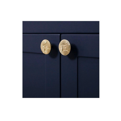 Furniture hardware Brass handles knobs luxury gold solid brass dresser drawer kitchen cabinet pulls with sale product