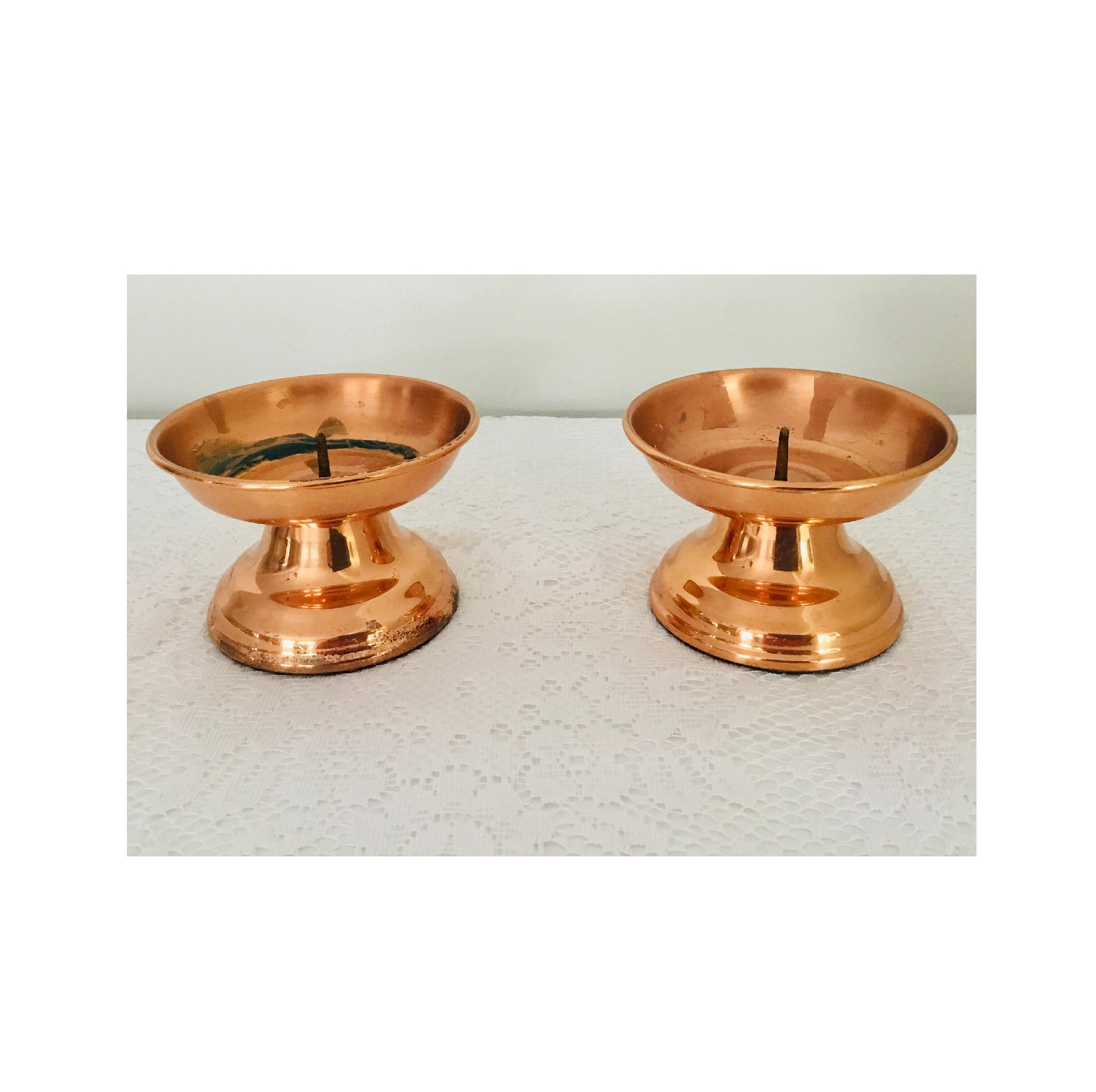 Wholesale Copper candle Stand Wedding And Dining Table Home Decoration Candle Holder small size and hot sale