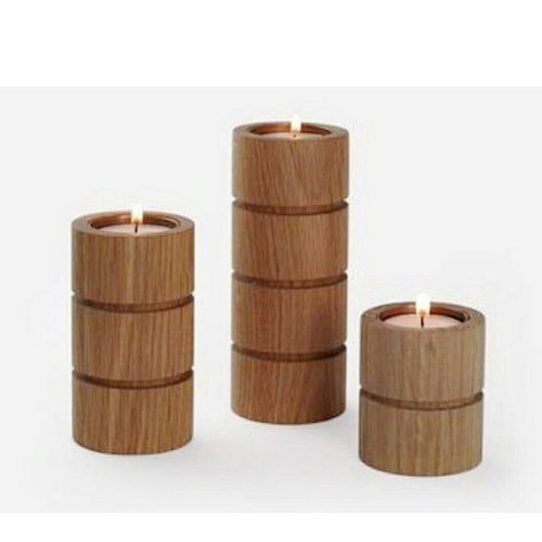 Handmade metal Tea Light wood Candle Holder Style Sustainable Decorative Aroma Candle Stand Wooden Tea Light Holder for selling