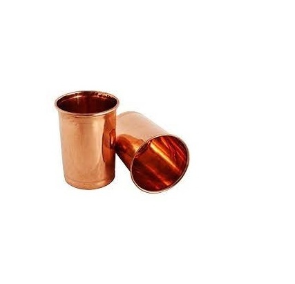 Copper glass Single Wall Stainless Steel Stemless Wine Glasses Copper Wine Glasses Copper Plated Beer Cup Shape for low price