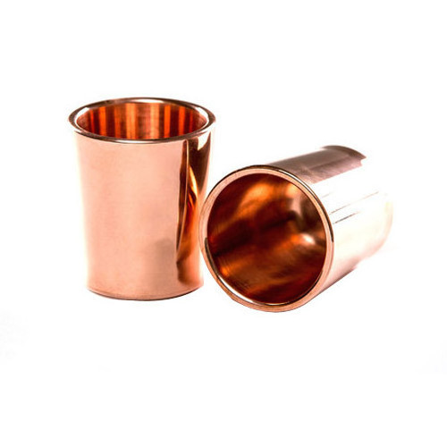 Copper glass Single Wall Stainless Steel Stemless Wine Glasses Copper Wine Glasses Copper Plated Beer Cup Shape for low price