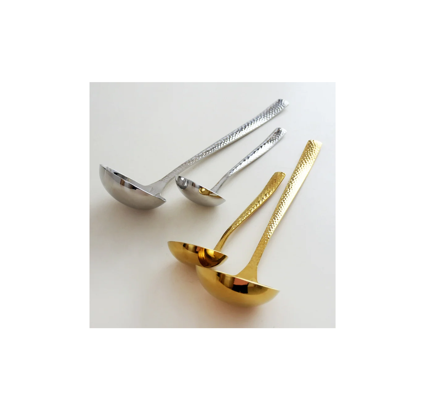 Stainless Steel & Brass soup spoon With Copper Antique For Kitchen High Quality Tableware dinner serving use