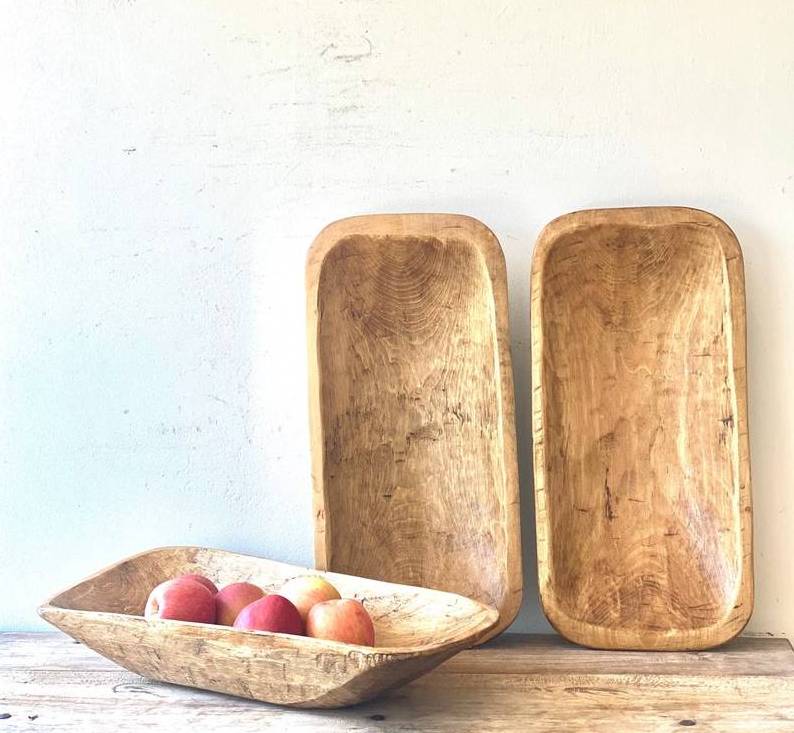 Eco Friendly Natural Acacia Wooden Dough Bowls Wholesale customized size and sale for kitchenware use and home