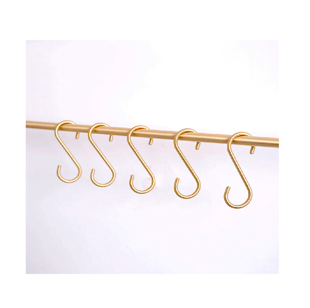 Brass Hook holder and kitchen and hanging use Free Sample Kitchen Or Bathroom Wall Mounted Clothes Coat Hat Hanger Hook Rack