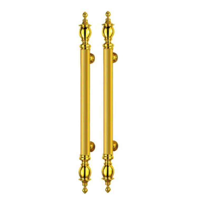 Brass gold door handle modern front door golden handles and customized size hot sale decorative items