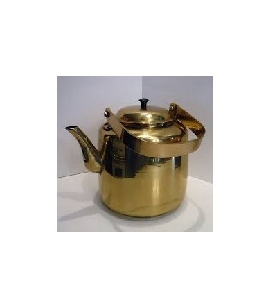 High Quality Solid brass Tea/Coffee Storage large size Kettle with brass handle for kitchenware daily use tabletop tea pot