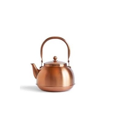 100% Pure Copper Tea Kettle Hammered Design black handle With Copper Antique Copper Tea and Milk Kettle for sale